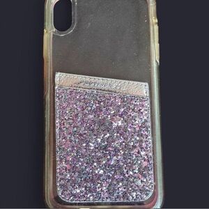 OtterBox Symmetry Clear Case + Case-Mate Glitter Wallet iPhone X/XS